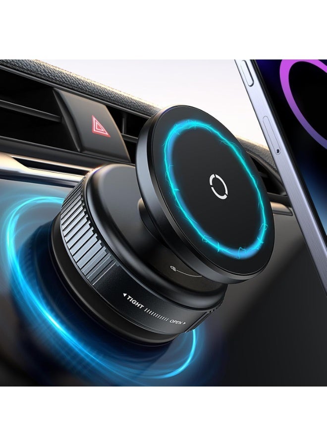 Magnetic car phone holder with 360-degree vacuum suction base, phone holder and accessory for car, mirror, and gym for iPhones and Android devices. - Image 3